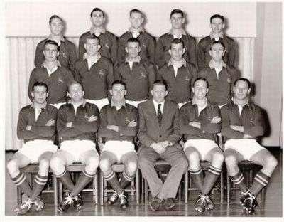 FOTO. SPRINGBOKSPAN TEEN DIE ALL BLACKS. Ellis Park  25.06.1960