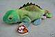 IGGY. The Iguana (soft toy). Collectable Ty Beanie Baby. Born 12 August 1997. Retired