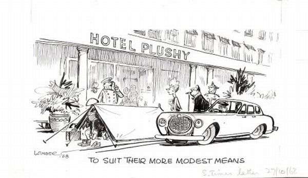 CARTOON FOR 'THE SUNDAY TIMES' (1968). ORIGINAL DRAWINGS. Artist: Teddy Winder (1897 - 1982)