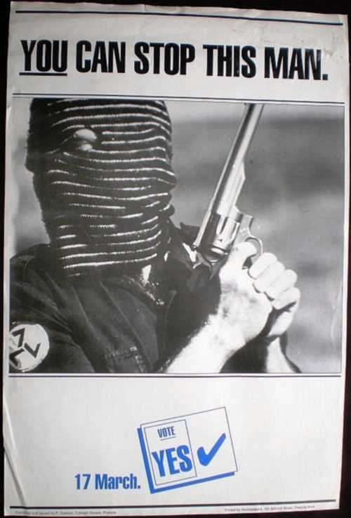 Nasionale Party Anti A W B Plakkaat.