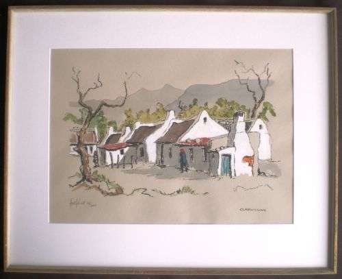 Hoefsloot. (SA ARTIST) 'CLANWILLIAM'  Signed Limited Edition Artist's Print no 115 / 300.