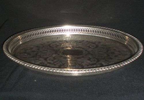 GALLERY TRAY. Silver plated. Excellent Quality! English made
