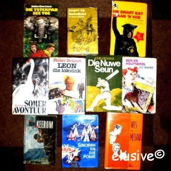 10 AFRIKAANSE KINDERBOEKE vir seuns (een lot)