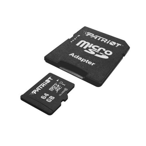 Patriot LX Series 64GB High Speed Micro SDXC Class 10 UHS-I Transfer Speeds