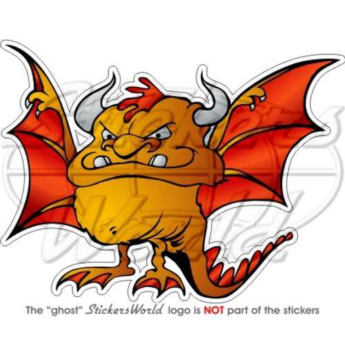 DEVIL Hell Dragon BAT MONSTER Beast Vinyl Bumper Sticker, Decal 4,6"(118mm)