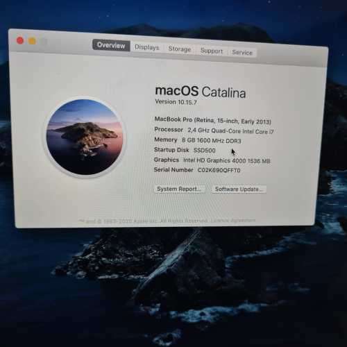 Macbook Pro Retina 15` Early 2013