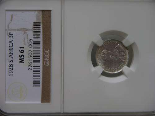 1928 Union Tickey NGC MS61 Only for ZAR
