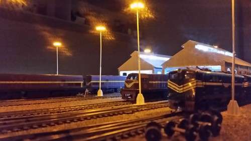HO scale yard lamps.