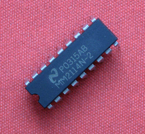 5 X 6502 8bit microprocessors and 20 X uPD2114 memory chips.