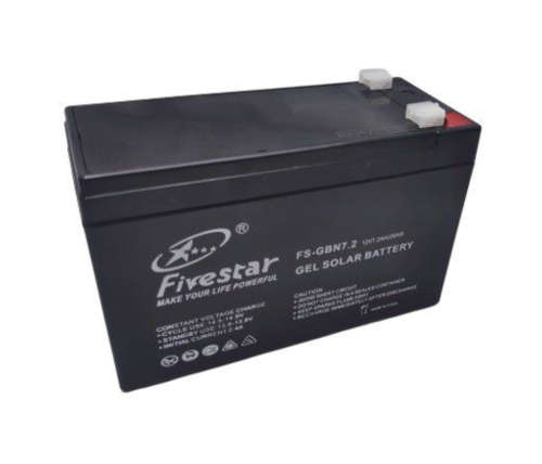 Fivestar 7.2AH Solar Gel Battery 12V