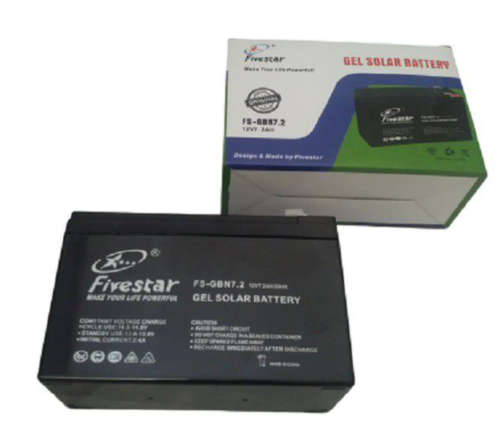 Fivestar 7.2AH Solar Gel Battery 12V