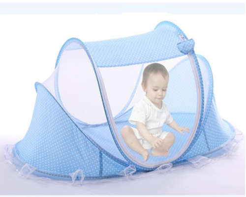 3 in 1 Portable Baby Bed / Tent With Mosquito Net VERY GOOD QUALITY - Green