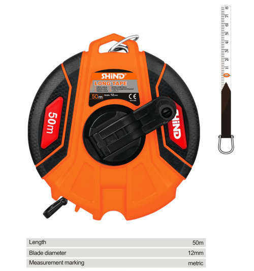 Shind Long Fiber Glass Tape 50 Meter with Folding Handle Very Good Quality