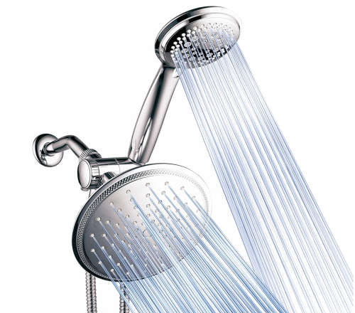 Shind Round 9` Rainfall Shower with Shower Head Combo - Silver High Quality