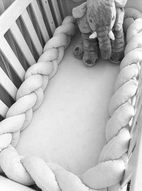 Braided Cot Bumper Multi-Colour High Quality 2 Meter