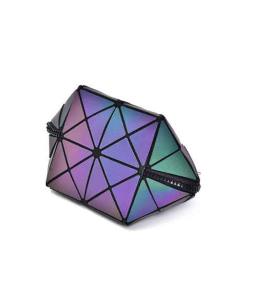 Colour Changing Portable Holographic And Reflective Makeup Zipper Purse Pouch New