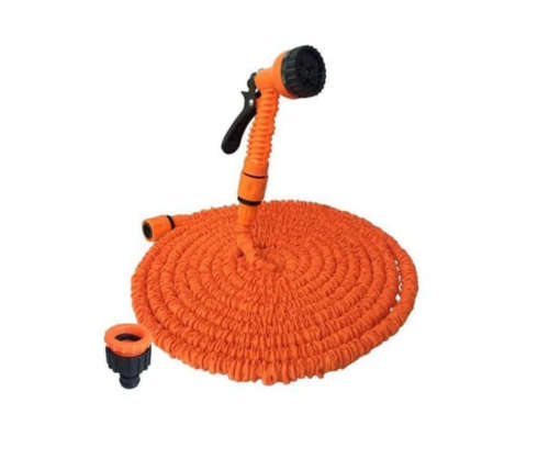 Shind Flexible Garden Hose with 5 Function Spray Nozzle
