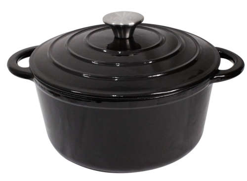 Black Cast Iron Pot Set 7 Piece Excellent Style and Quality Brand New