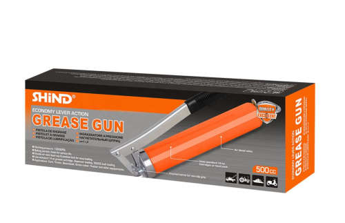 Shind Economy Lever Action 500CC Iron High Pressure Air Grease Gun NEW