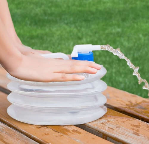 Outdoor Collapsible Water Bag Camping Foldable Water Storage Bottle ~ 5L