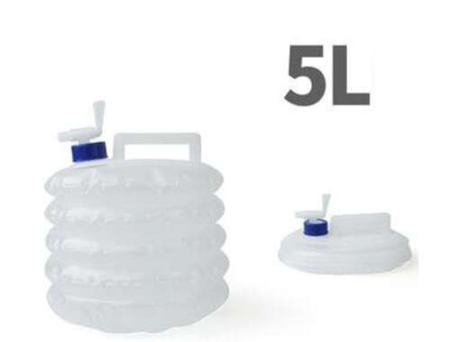 Outdoor Collapsible Water Bag Camping Foldable Water Storage Bottle ~ 5L