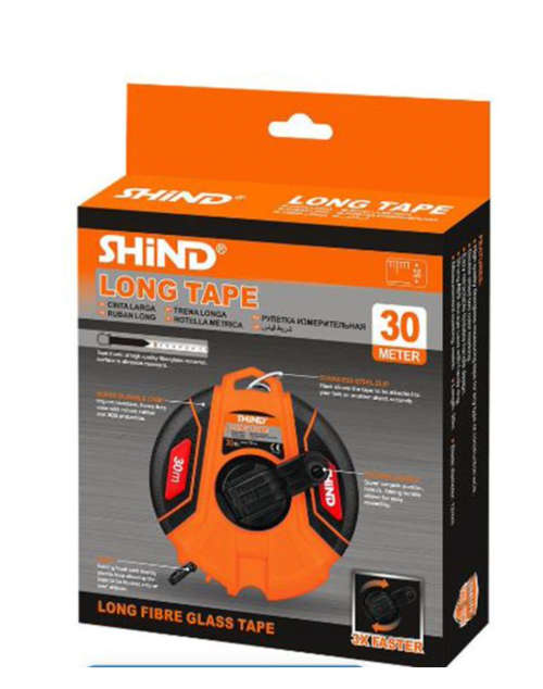 Shind Long Fiber Glass Tape 30 Meter with Folding Handle Very Good Quality