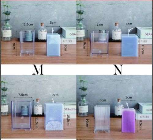 Aroma Home Fragrance Scented Candle Rectangular Shape