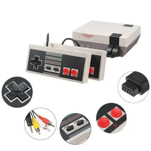 Classic 8-Bit TV Gaming Console w/ 2 Controllers &  over 600 Classic Games