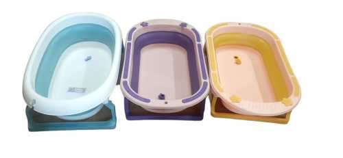 Indoor & Outdoor Non-Slip Space saving  Folding Baby Bathtub