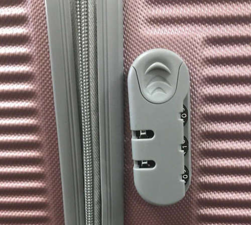 Hard Outer Shell Travel Luggage Set - 3 Piece - Pink BRAND NEW HIGH QUALITY