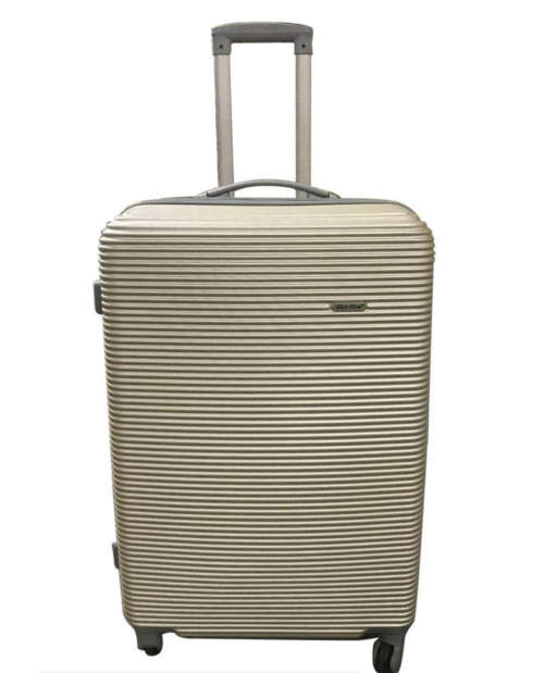 Hard Outer Shell Travel Luggage Set - 3 Piece - Gold