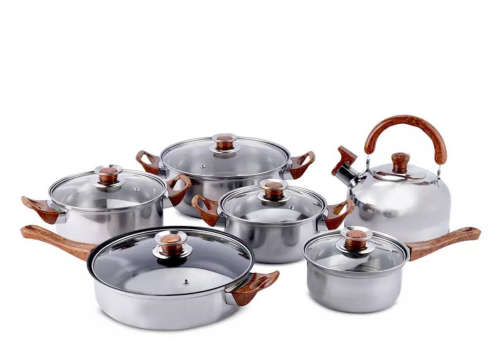 12pcs Stainless Steel Cookware Pot new Type Cookware Set