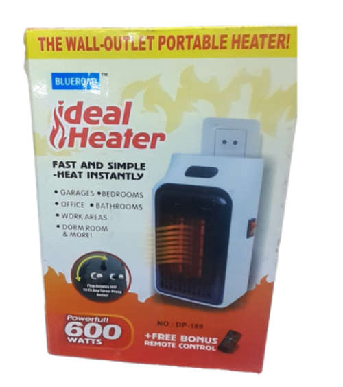 Portable Electric Wall Outlet Plug in Mini Heater 600w