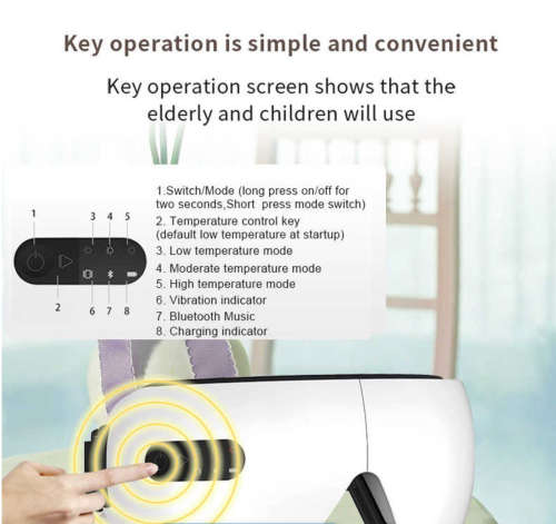 Smart Wireless Vibration Eye Massager