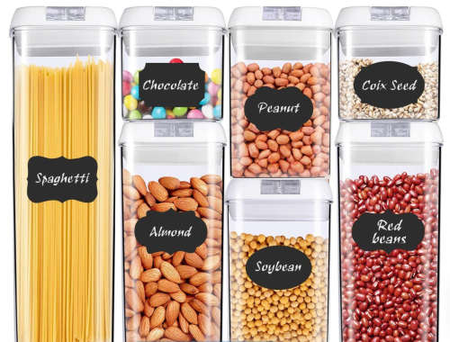 7 Pieces Air Tight Food Storage Containers - White