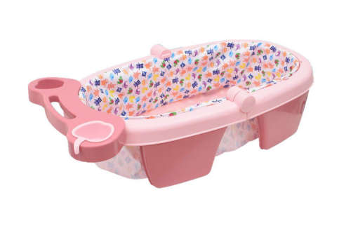 Baby Bathtub Foldable Comfortable - Pink