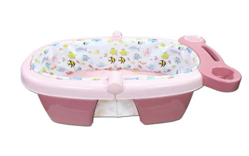 Baby Bathtub Foldable Comfortable - Pink