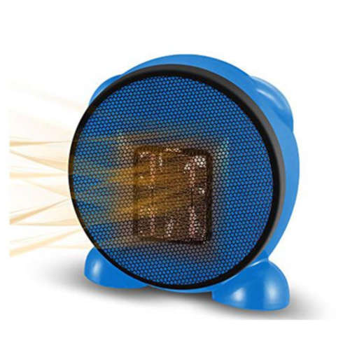 Mini Space Portable Electric Fan Heater - Blue