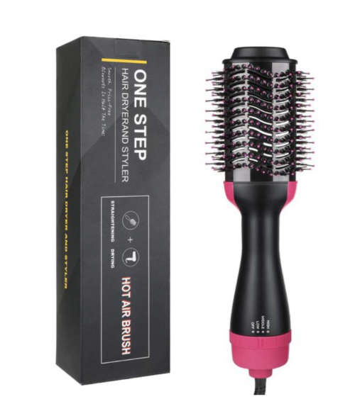 Hot air styling brush blower brush