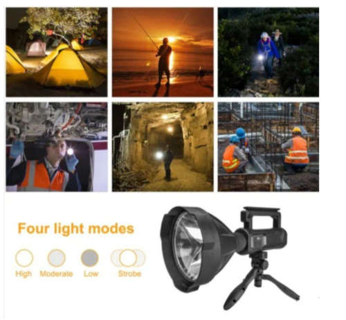 Multifunctional Searchlight Rechargeable Flashlight, Super Bright LED Torch