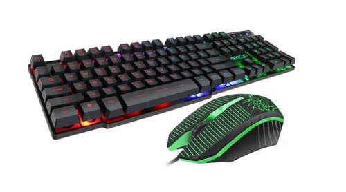 Illuminated Waterproof Gaming Keyboard & Mouse