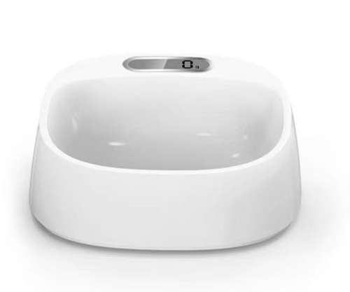 Fresh Intelligent Antibacterial Pet Feeding Bowl with LCD Display and Inserted Battery