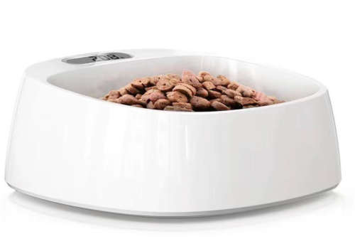 Fresh Intelligent Antibacterial Pet Feeding Bowl with LCD Display and Inserted Battery