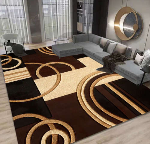 Printed Washable Rugs and Carpets Geometric Pattern Mat 200x150cm