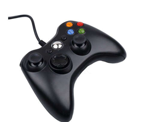 Wired Gamepad Controller For Microsoft Xbox360 & PC BLACK