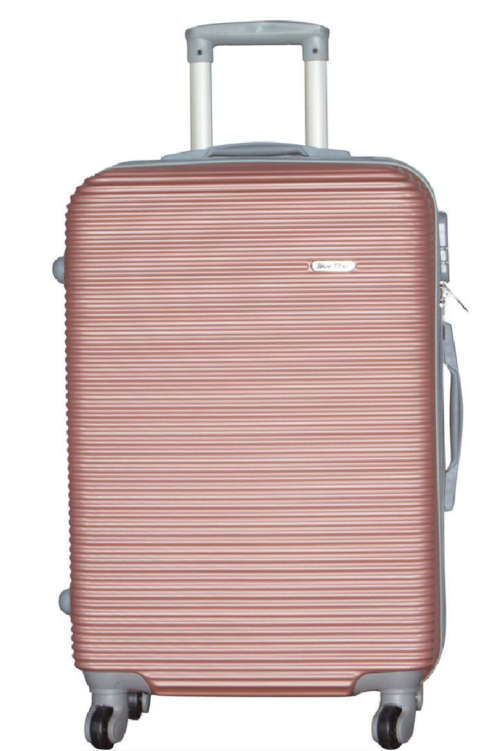 3 Piece Hard Outer Shell Luggage Set - Rose Gold