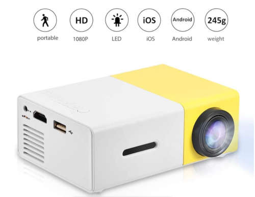 Mini LED HD Projector Support Portable Office Home Cinema