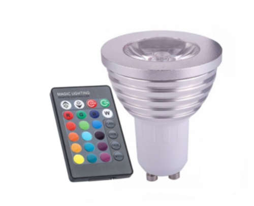 RGB Colour Change LED Light Bulb and Remote Control - SET OF 2