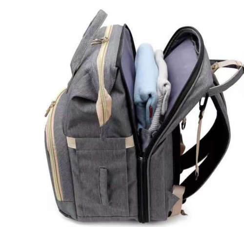 2 IN 1 Multi-Functional Nappy Bag & Bed - Navy Blue