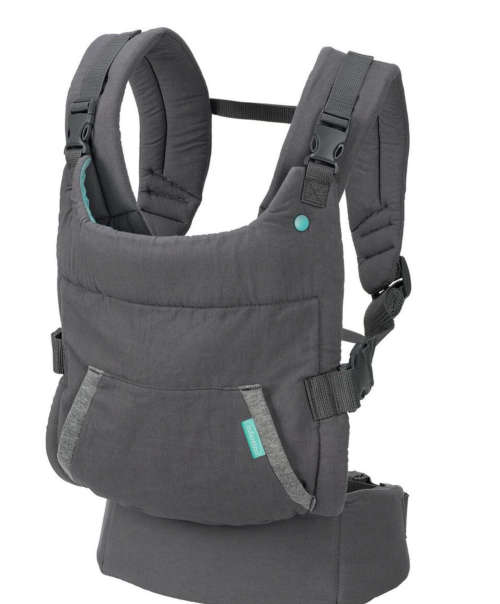 Infantino - Cuddle Up Ergonomic Hoodie Carrier - Grey
